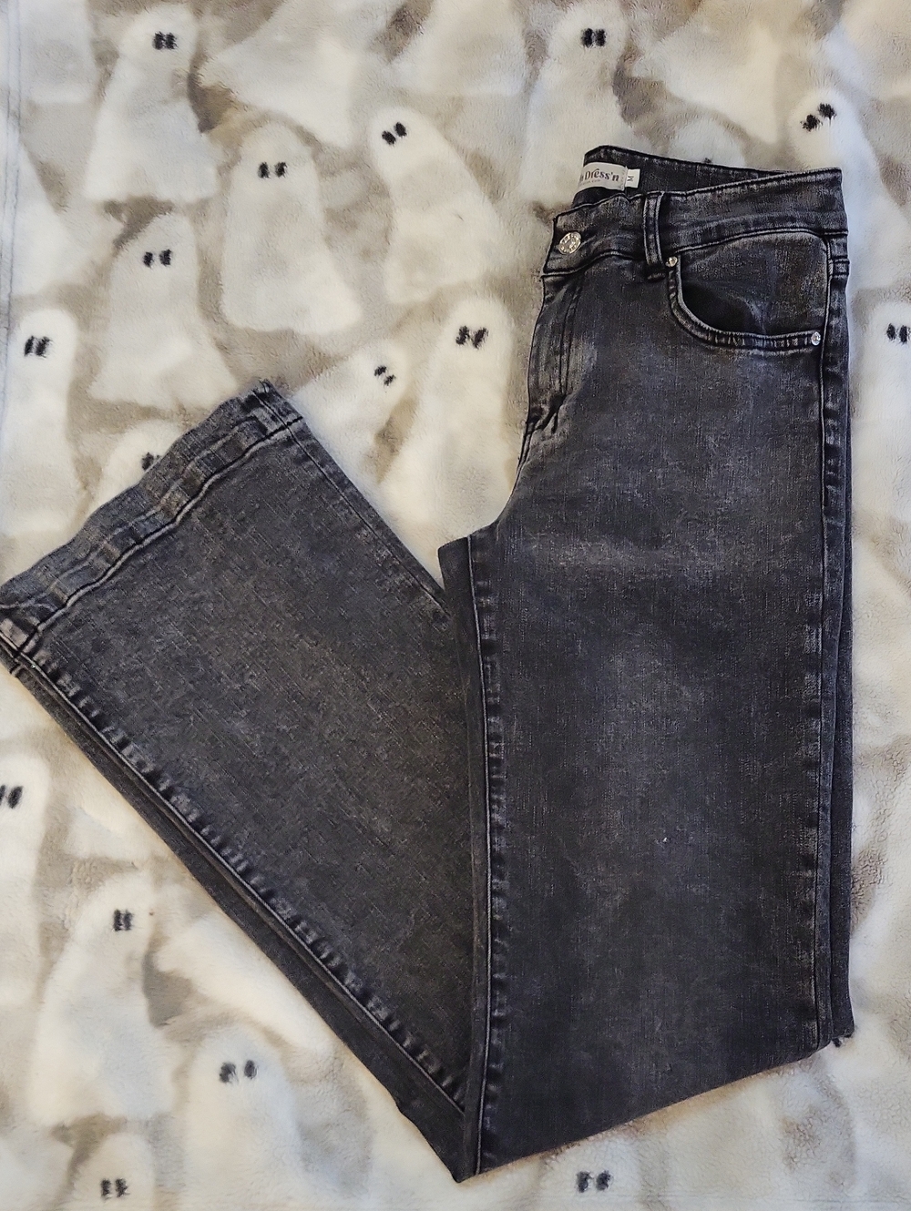 Women's Black Washed Boot Cut Jeans - Ranch Dress'N